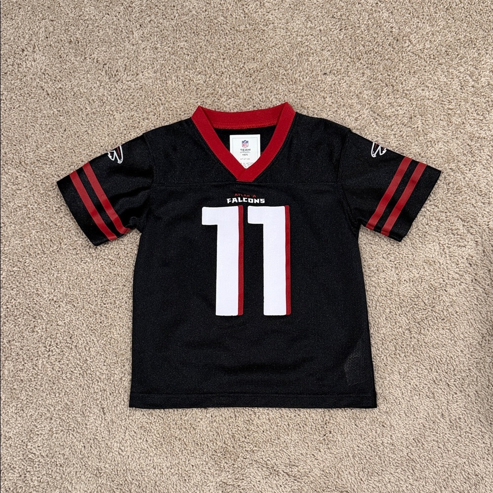 NFL Kids Black and Red Falcons Jersey